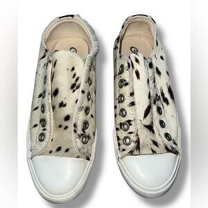 Naughty monkey cowhide distressed shalomar sneakers size 7.5